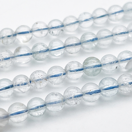 Топаз бусины, диаметр около 6 мм, цена за 16-17 шт (1/4 нити)