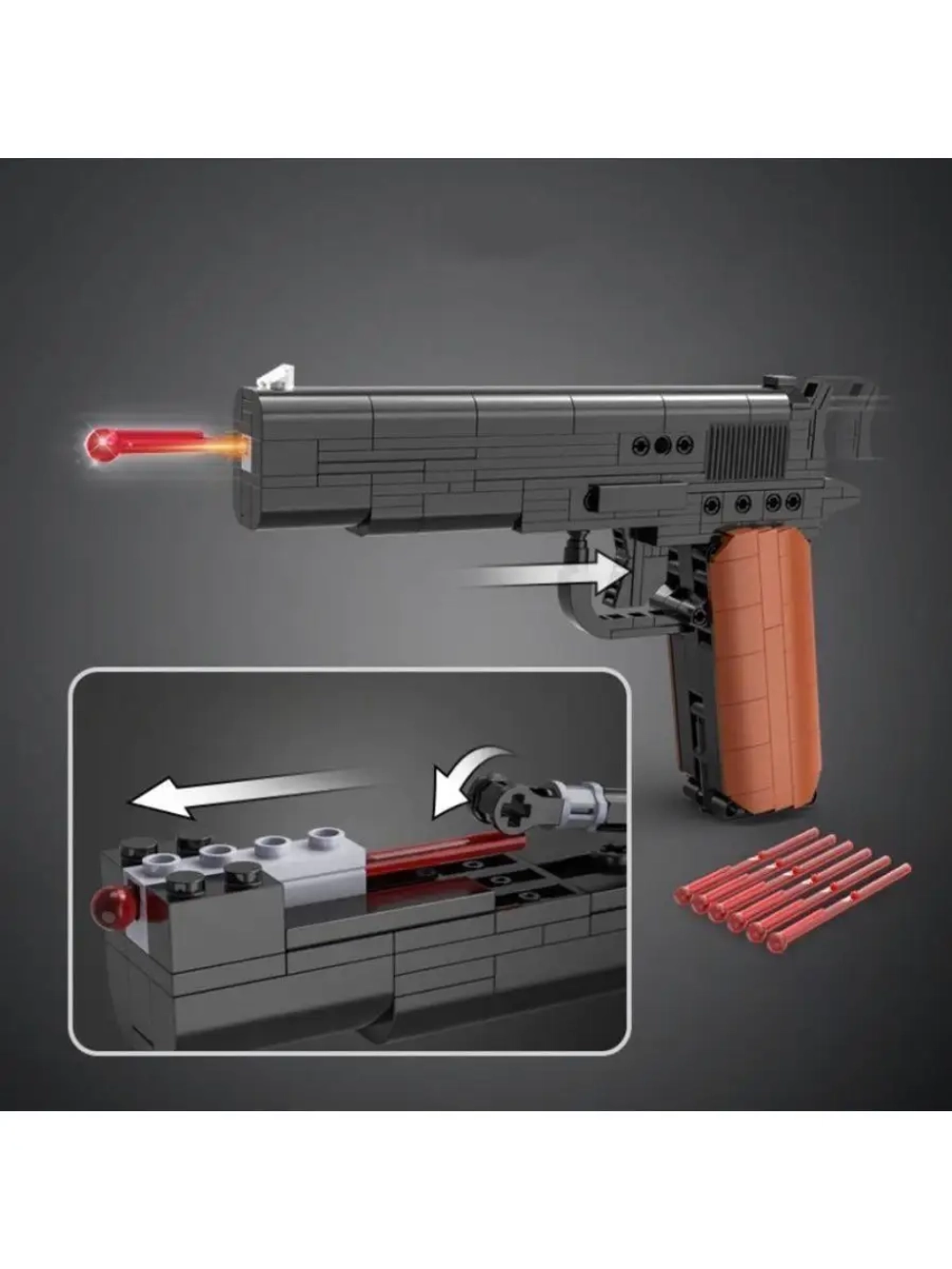 Конструктор оружие пистолет детский Colt M1911