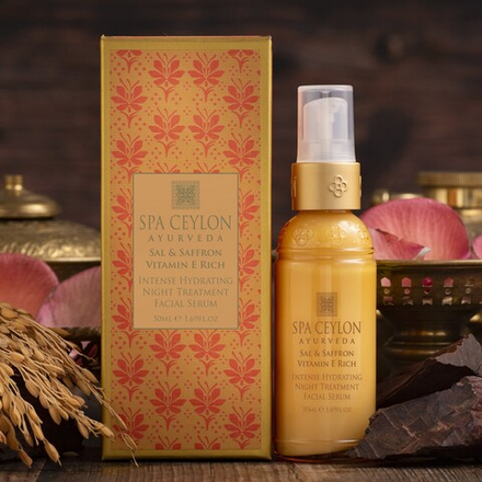 Интенсивная увлажняющая ночная сыворотка для лица "САЛ И ШАФРАН" (50ml)