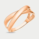Кольцо женское из розового золота 585 пробы без вставки (арт. 11051)