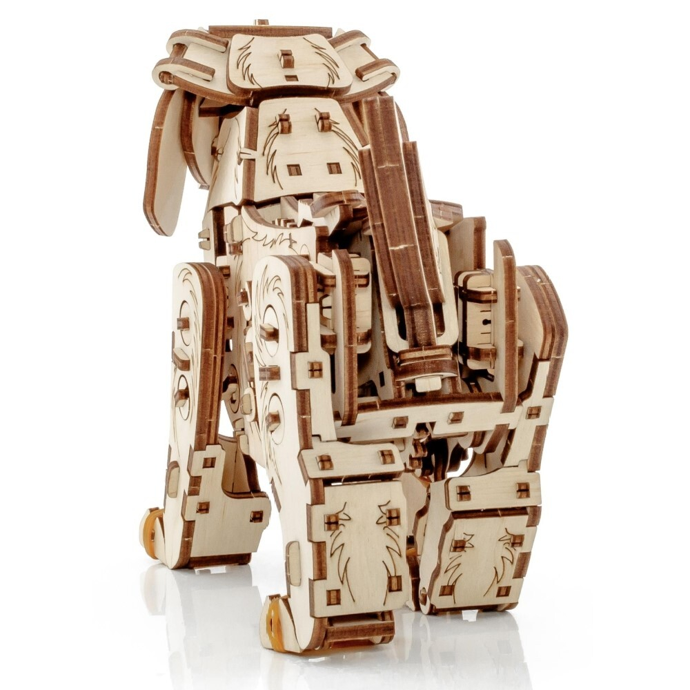 Сборная деревянная модель «Механический щенок Puppy» (EWA)