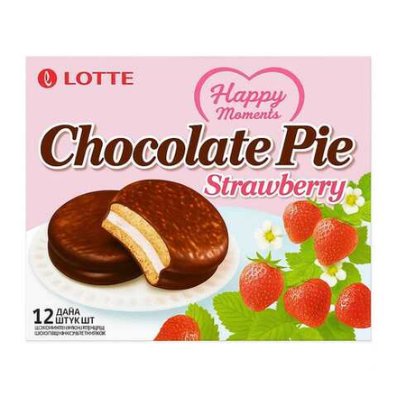 Печенье Chocolate Pie Strawberry 336 гр