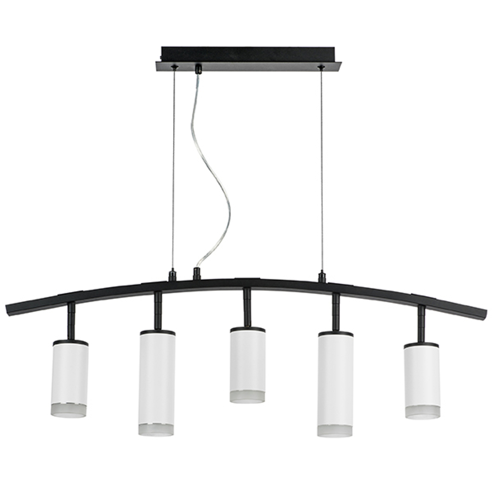 LR7353638620 Люстра RULLO 5х50W GU10 ЧЕРНЫЙ/БЕЛЫЙ (571735+214436-3+214486-2+202430-5)