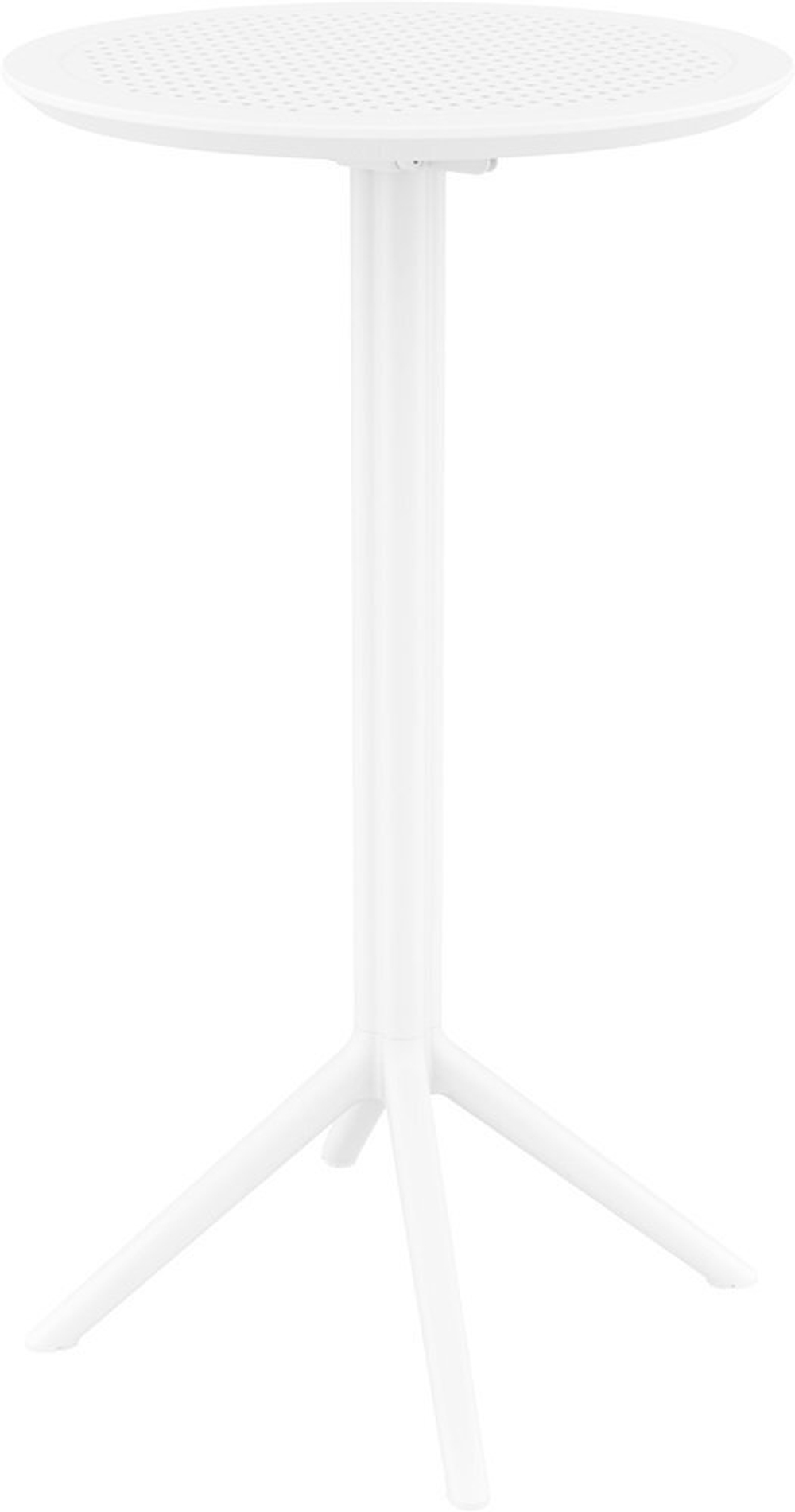 Стол пластиковый барный складной Siesta Contract Sky Folding Bar Table 60, белый