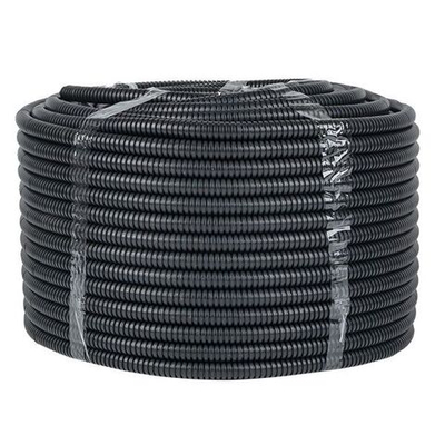 Труба гофр, негорючая безгалогеновая FRHF с протяжкой d16 мм (100 м) черная EKF-Plast