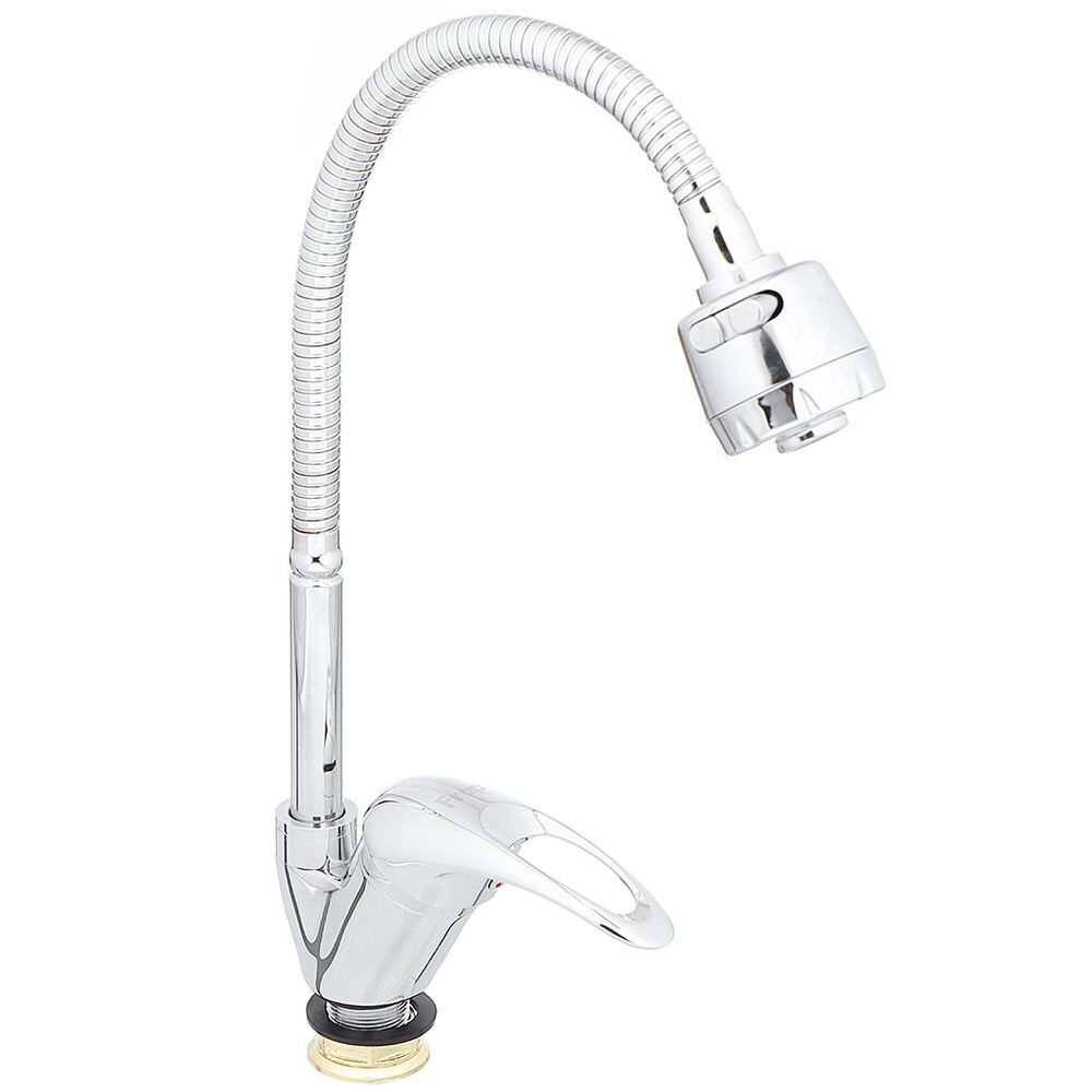 Смеситель для кухни, Frap, гибк излив, с картриджем, хром, F4302-B