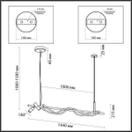 Подвесной  светодиодный светильник Odeon Light CORDA 4391/30L