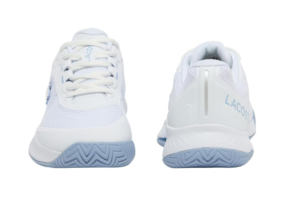 Женские Кроссовки теннисные Lacoste Tech Point Tennis - white/light blue