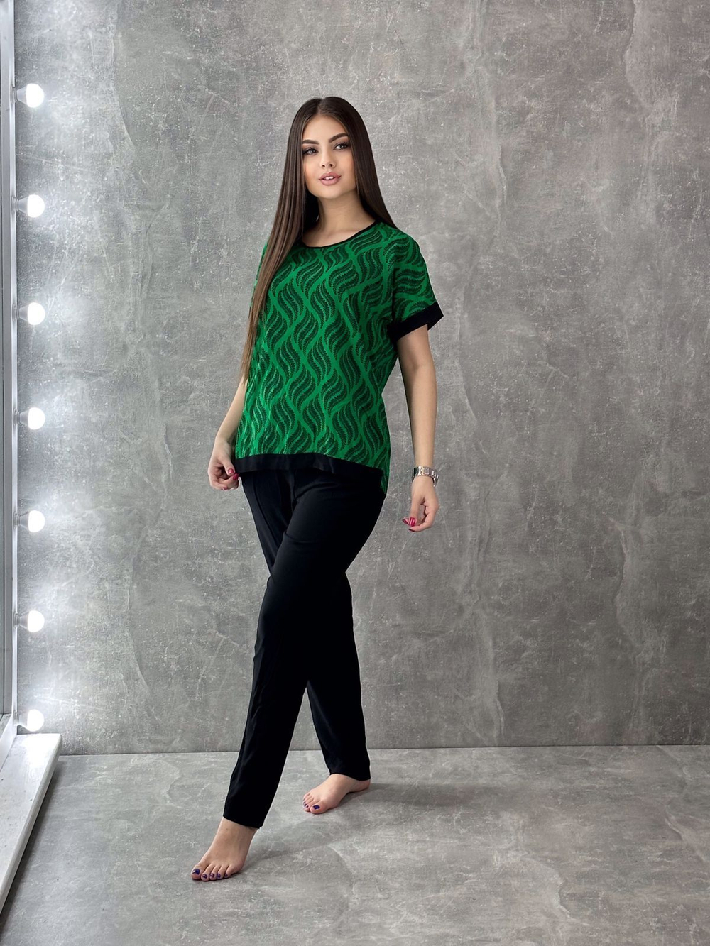 Пижама женская штаны+футболка ФШ0002