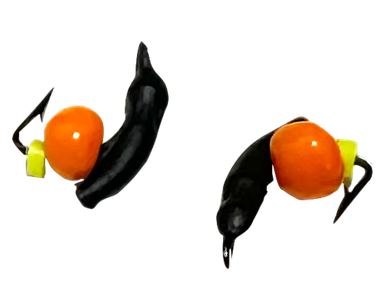 Мормышка Подхренник+эксцентрик 0.23г безнасадочная цв. серый, красный, белый, золотой 2.0мм арт.20-115-356