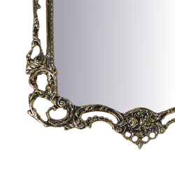 Bello De Bronze Зеркало в раме Рэтта, золото