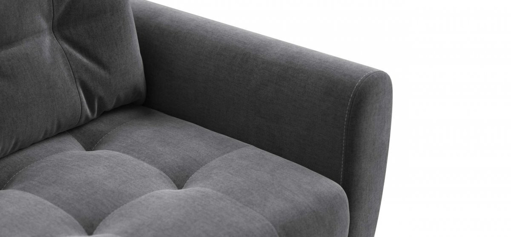 Диван Престон Велюр Монолит серый
