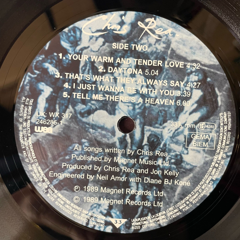 Винтажная виниловая пластинка LP Chris Rea Крис Ри, The Road To Hell (Германия 1989) You Must Be Evil