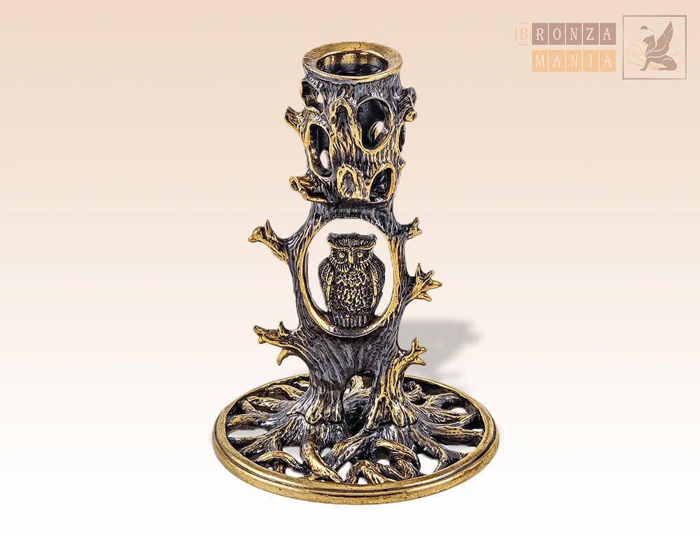 фигурка - подсвечник Сова на дереве