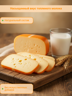 Сыр полутвердый Томленое молоко жир. 50% цилиндр 1,5 кг