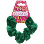 Резинка для волос 1шт «Кокетка - Бархат», цвет изумрудный, d-10,5см