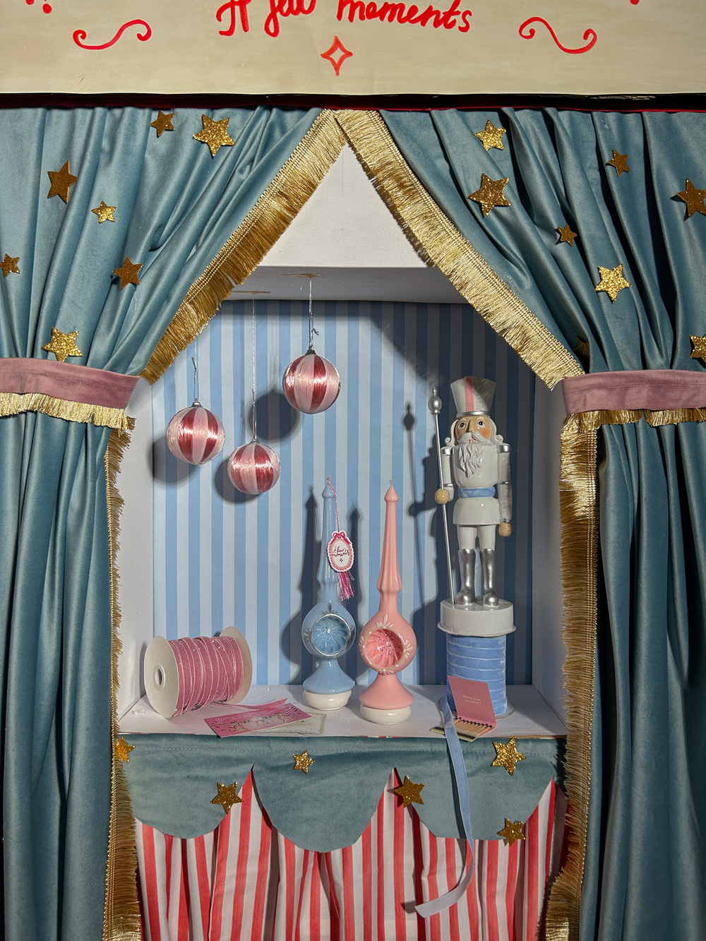 Новогодняя свеча верхушка на елку "Коробочка из детства"