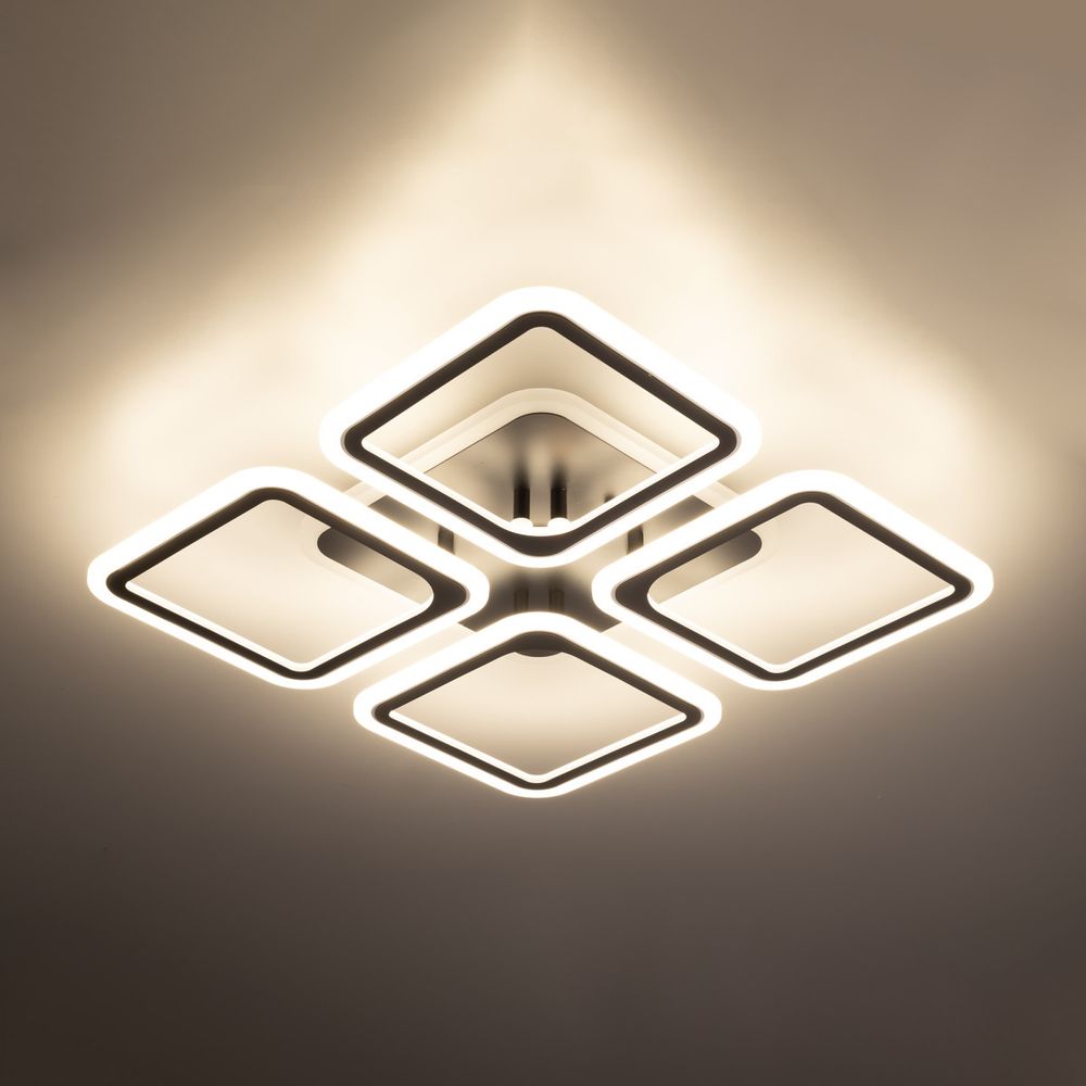 Citilux Марсель Смарт CL232A145E RGB Умная люстра Чёрная