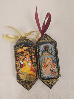 Набор ёлочных игрушек Конфеты с ручной росписью Палех "Сказки "