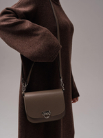 Сумка кожаная Azaro 30741 тауп соло