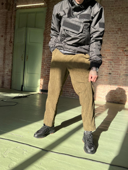 Чиносы BLK CROWN Compton Cord Olive