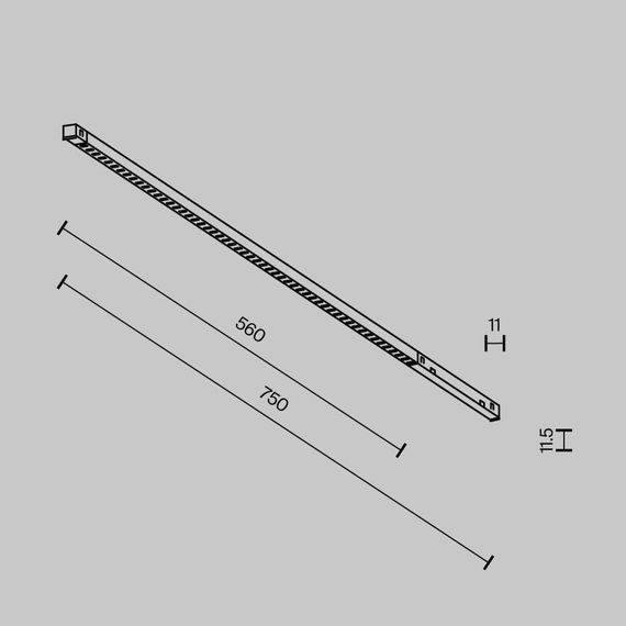 Трековый светильник Maytoni Technical EXILITY X Points TR241-4-12WTW-DD2-B