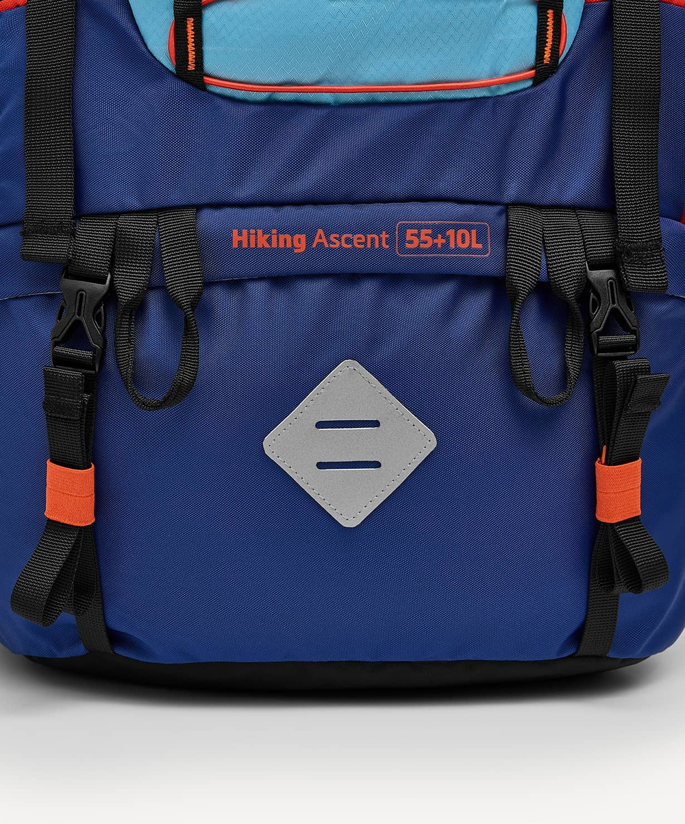 Рюкзак Hiking Ascent, голубой/синий, 55+10 л