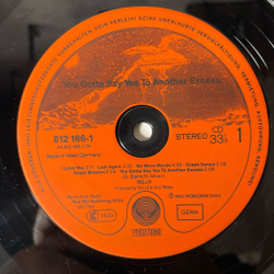 Винтажная виниловая пластинка LP Yello You Gotta Say Yes To Another Excess (Germany 1983) Crash Dance