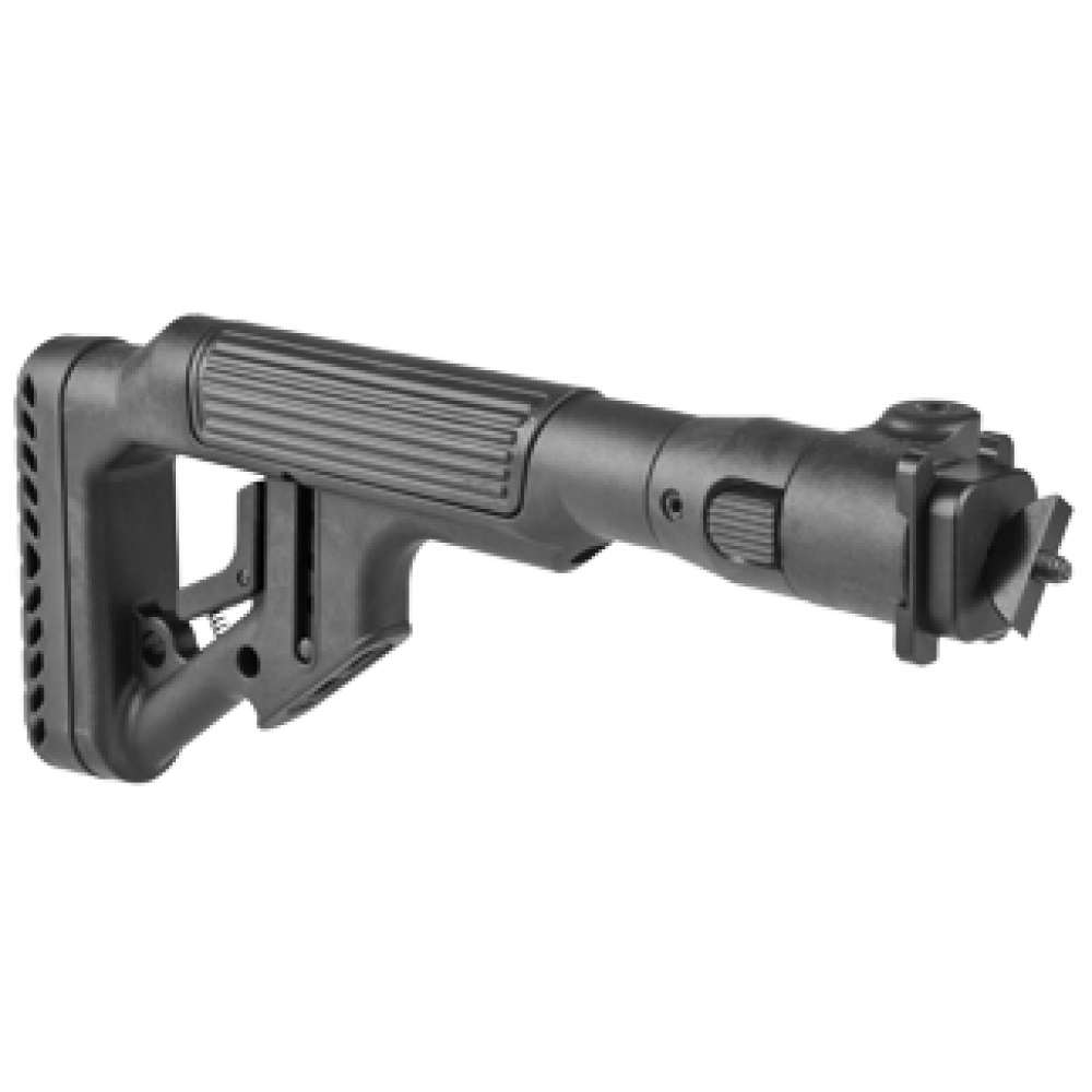 Складной приклад для АК 47 (полимерное соединение), черный, Fab Defense