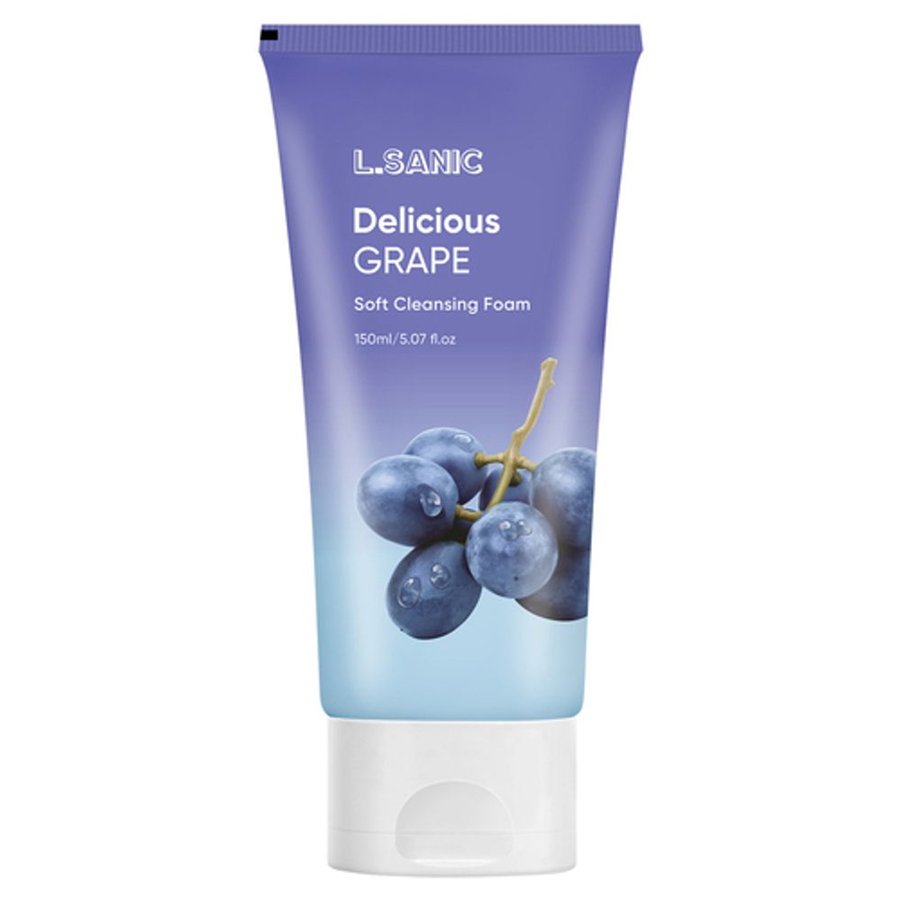 Пенка для умывания с экстрактом винограда L.SANIC Delicius Grape Soft Cleansing Foam 150 мл