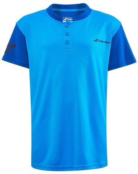 Футболка для мальчика теннисная Babolat Play Polo Boy - синяя астра