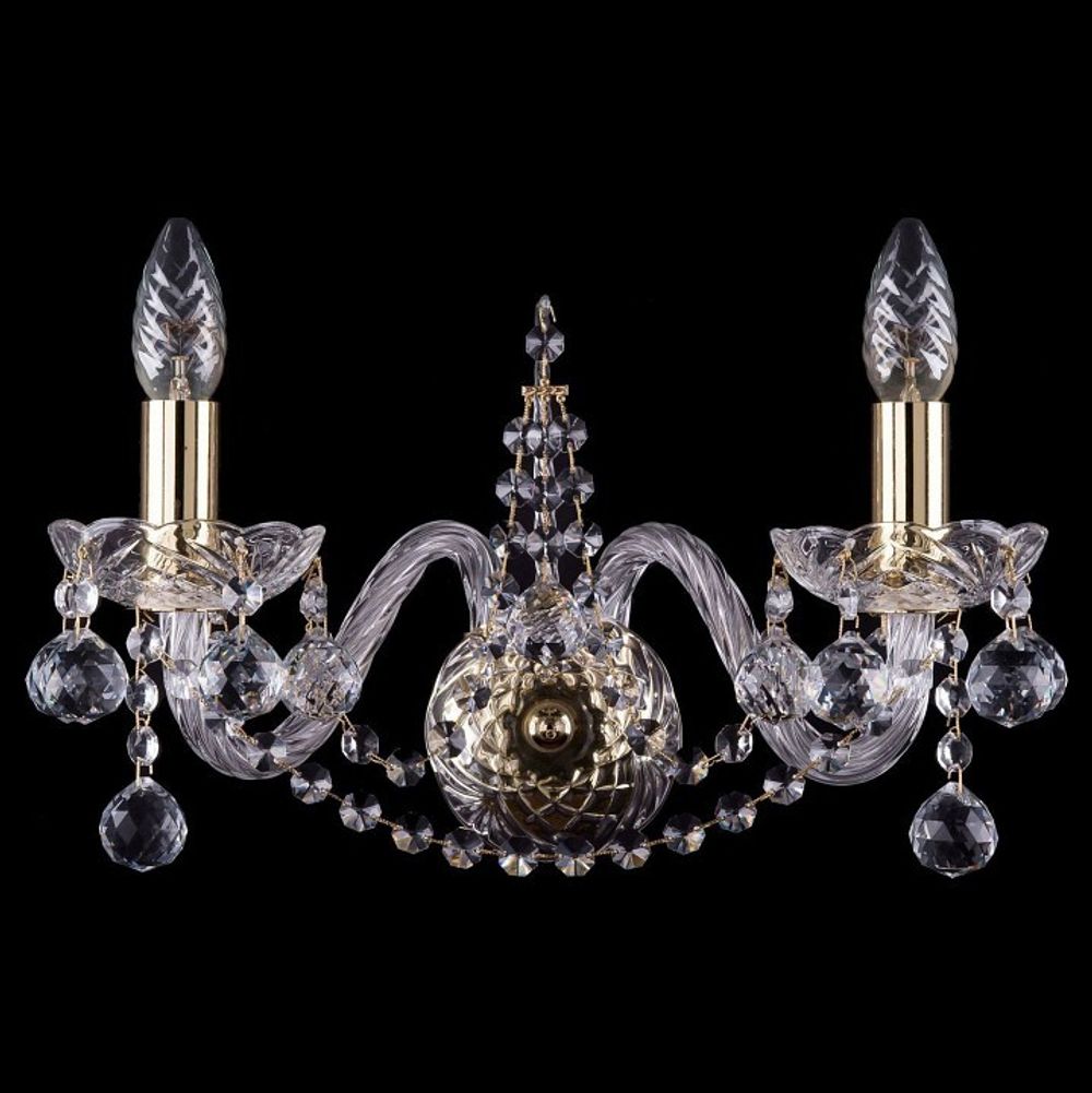 Бра Bohemia Ivele Crystal 1411 1411B/2/160/G/Balls