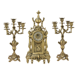 Bello De Bronze Каминные часы с канделябрами "Донна Луиза"