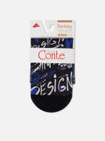 CONTE FANTASY Плотные носки с черным мыском и рисунком «Art Design»