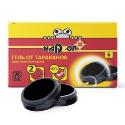 Гель NADZOR от тараканов в ловушке (6шт) (24шт/кор)
