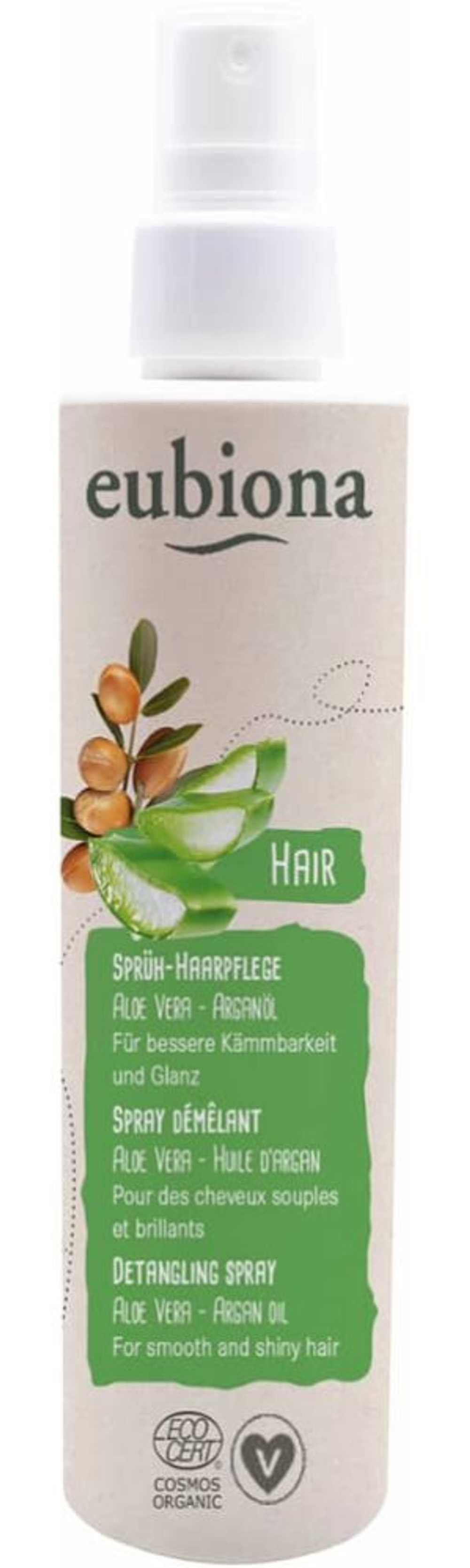 Спрей для ухода за волосами Eubiona с алоэ вера, 200 мл