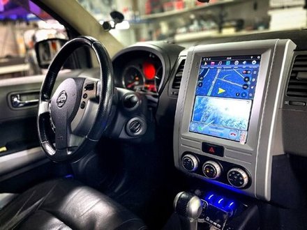 Магнитола для Nissan X-Trail 2007-2014 T31 (климат) - Carmedia ZF-1008-Q6 вертикальный экран 10.4" в стиле "Тесла" на Android 11, Snapdragon 665, 8/128Гб, CarPlay, 4G SIM-слот