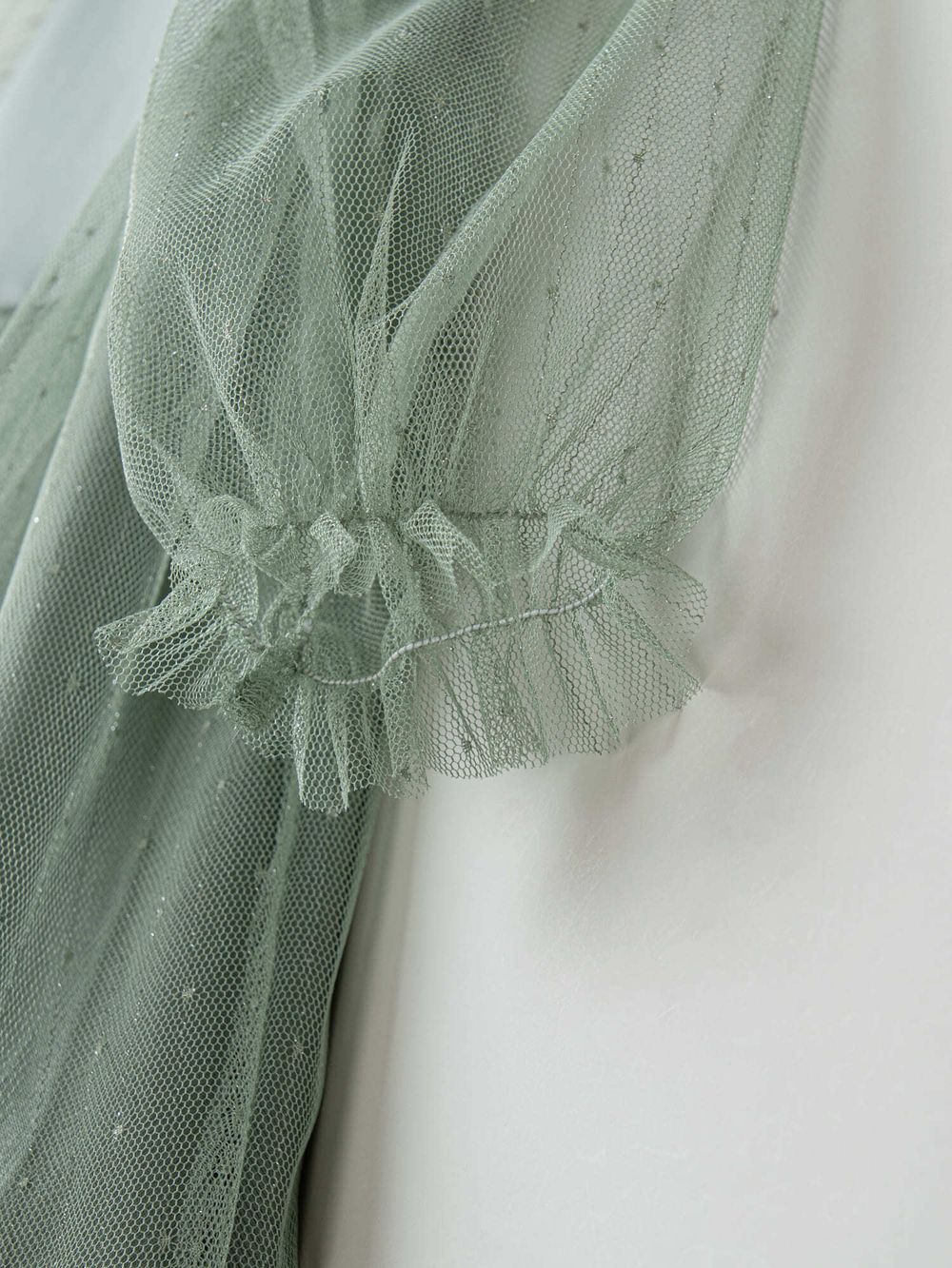 Платье с длинным рукавом и юбкой из фатина "Мелисса"