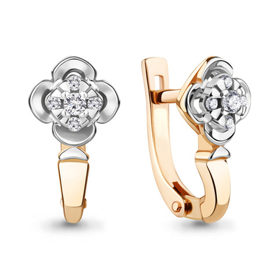 942806к Серьги из Золота с бриллиантами