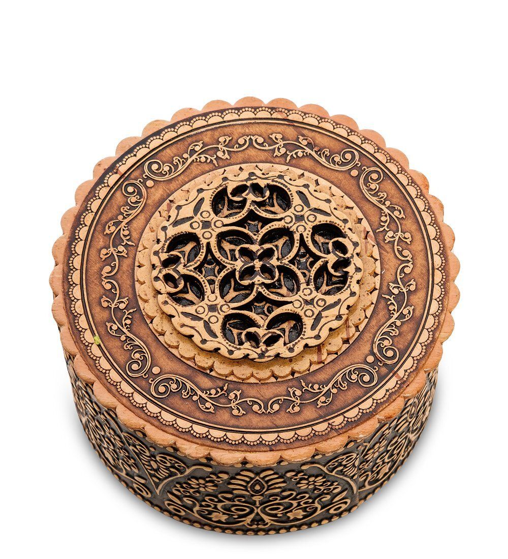 Народные промыслы BST-124 Шкатулка резная (береста)