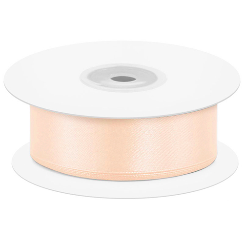 Лента атлас кремовый 2,5 см ДБ