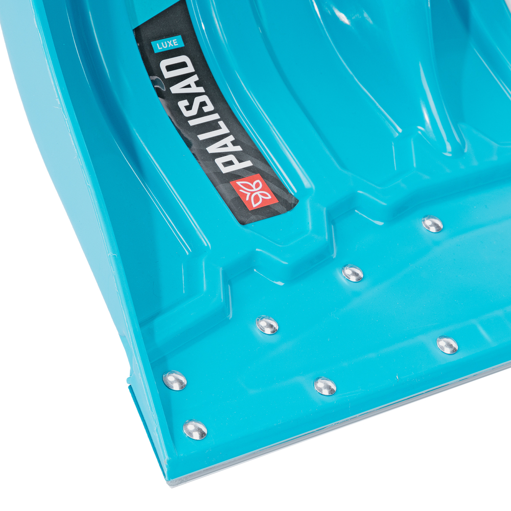 Лопата-скрепер для уборки снега, полипропилен, 460х320х1300 мм, алюминиевый черенок, ПВХ, LUXE Palisad