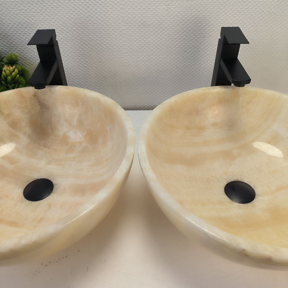 Раковина из оникса Bowl Yellow TinLip BO-62944 45*45*17 39