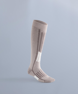 Oysho Длинные лыжные носки из шерстяной смеси Primaloft® WOOLMARK®, темно-серый