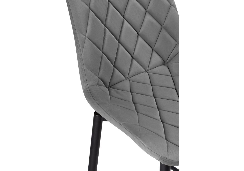 Полубарный стул Баодин К Б/К крутящийся темно-серый / черный