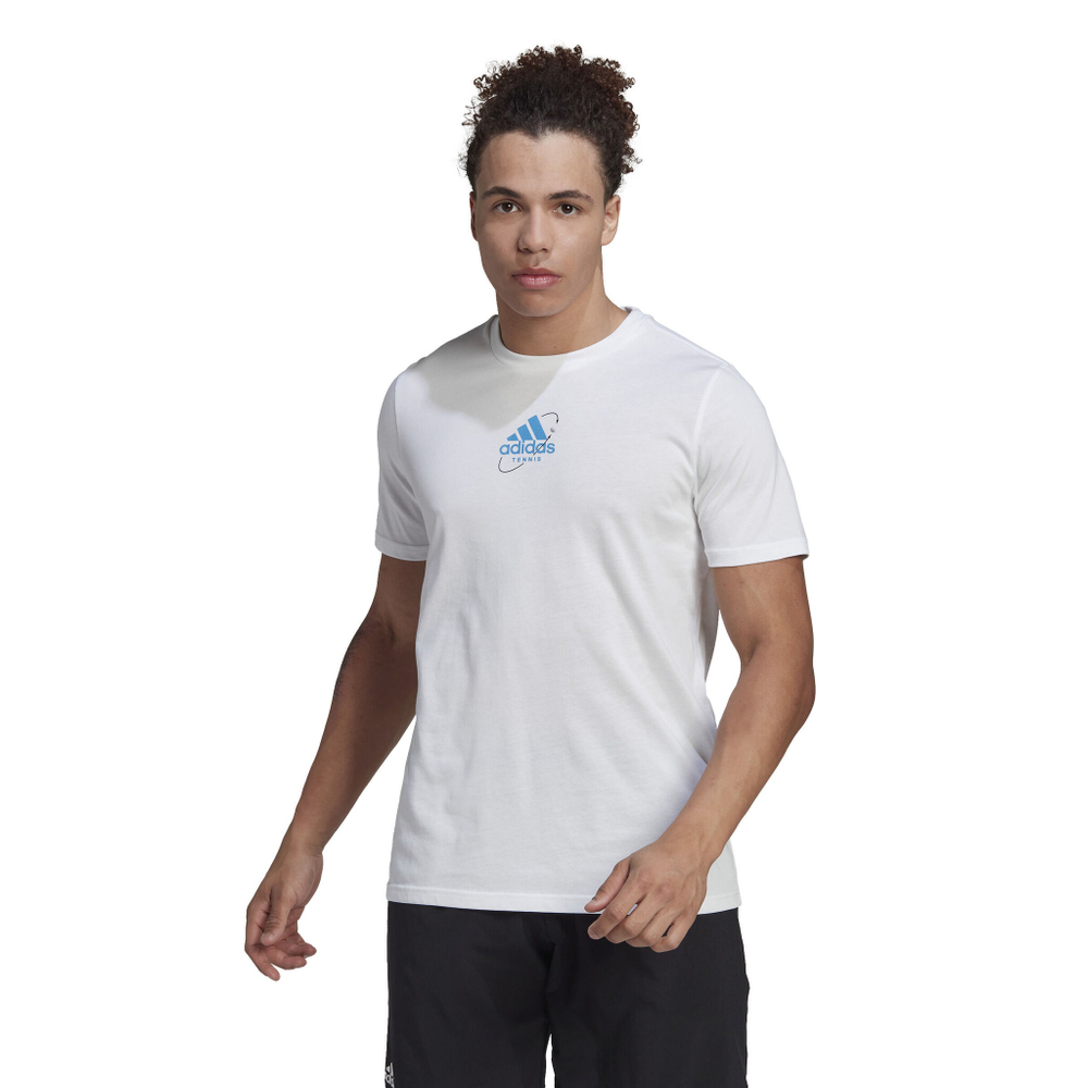 Мужское теннисное поло adidas Thiem Graphic T-Shirt Men - White