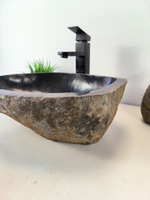 Раковина из речного камня RS-65962 45х34х15 из натурального камня