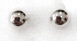 Ювелирные серьги-пусеты из серебра диаметром 2мм