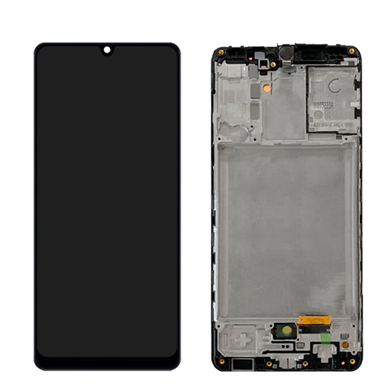 Дисплей Samsung Galaxy A31 в сборе с тачскрином на рамке (Black) (OLED)