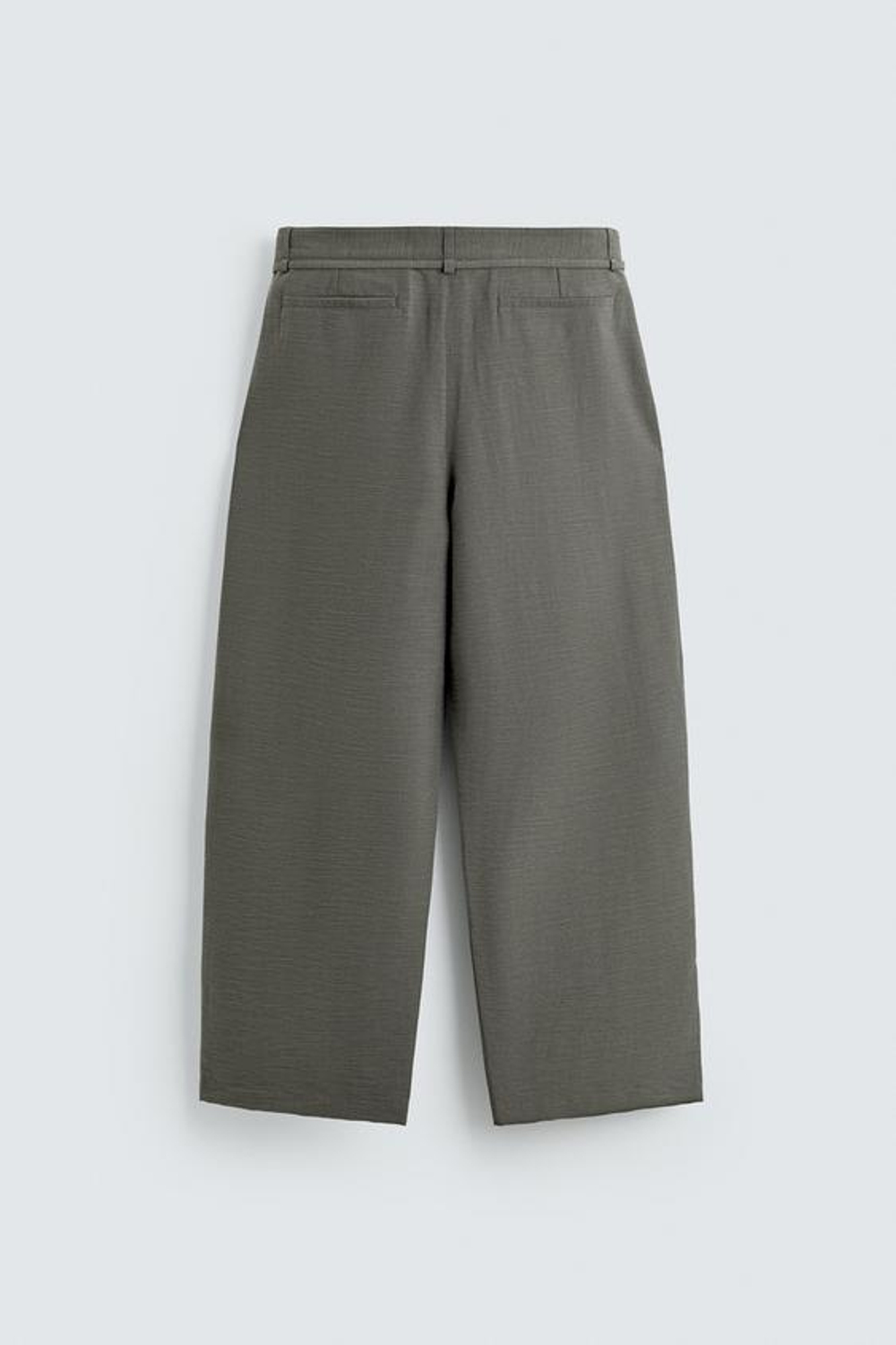 ZARA БРЮКИ BALLOON FIT С ЗАЩИПАМИ И ПОЯСОМ, АНТРАЦИТОВО-СЕРЫЙ